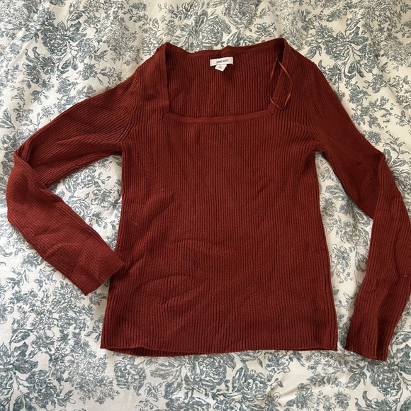 Women's Rust Ribbed Pants & Top Set - Picture 4 of 5